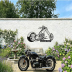 Custom Motorcycle Metal Sign Personalized Biker Name Sign Motorcycle Wall Art Motorbike Signs Garage/Man Cave Decor Gift for Bikers Men Husband