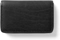 Leatherology Premium Black Oil Business Card Case, Magnetic Closure ID Holder, Full Grain Leather