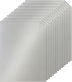 Silunkia 100 Sheets Silver Shimmer Cardstock 8.5 x 11 Crafts Paper, 200gsm/75lb Heavyweight Glossy Paper Card Stock for Office Printing, Business Cards, Wedding Invitations, Anniversary Card