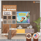 Avana Modern Acoustic Wood Wall Panels – 94.4 X 12.6 Inch Smoke Walnut Acoustic Panels 1 PC – Wall Panels For Interior Wall Decor For Homes, Offices, Studios – Sturdy And Durable Wood Panels For Wall