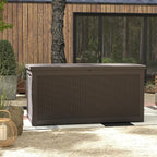 Yardgrace 320 Gallon Outdoor Storage Box Waterproof, Resin Deck Boxes with Lockable Lid & UV-Resistant for Patio, Pool, Garden Furniture Cushions & Accessories, Coffee