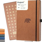 Dingbats* - Wildlife A4 Blank Notebook - Extra Large Hardcover PU Leather Journal - for Work, Travel - Pocket, Elastic Closure, Pen Holder, Bookmark