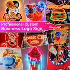 Lorxi Custom Logo UV Printed LED Neon Sign For Wall Decor,Personalized Bussiness Light for Bar Salon Party Office Wall Birthday Wedding