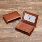 Leather Business Card Case Holder for Men & Women, Italian Calfskin