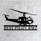 Personalized Metal Airplane Wall Art, Airplane Name Sign, Customized Pilot Name Sign, Airplane Hangar Sign Decor, Aviation Home Office Decor, Large Outdoor Decor, Pilot Gifts, Aircraft Lovers Gift