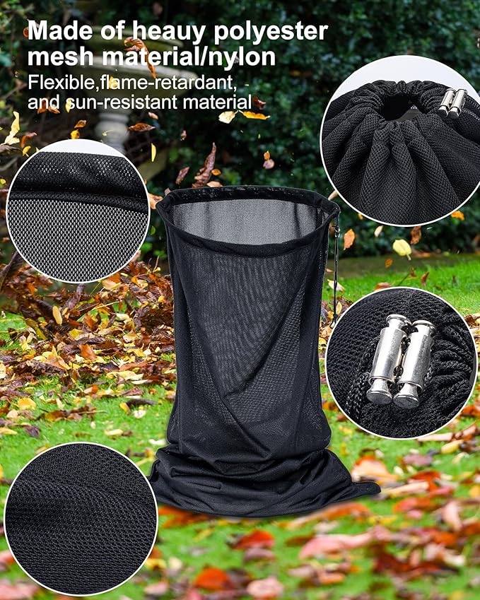Wood Chipper Shredder Bag - Extra Large 24" x 48" Leaf Mulcher Shredder Collection Bag for Troy Bilt Wood Slicer Splitter Chipper Lawn Machine Universal Parts -2 Packs