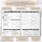 Life Mastery Planner - A 12 Month Journey to Crush Your Goals, Increase Productivity, Passion, Success & Happiness - Weekly & Monthly Life Planner, Habit-Tracker, Gratitude Journal & Organizer