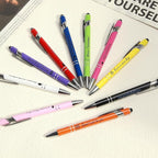 ENOMY Personalized Pens Bulk Free Engraved with Logo/Name/Message Black Ink Custom Pens Customized Stylus Ballpoint Pens Ideal Gifts for Business Anniversary (50)