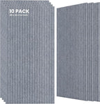 10 Pack Large Acoustic Panels,48 x 24 x 0.4 Inch Sound Proof Foam Panels for Walls，Premium Noise Dampening Panels,Sound Panels for Media Room, Office and Studio,African Gray