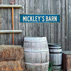 Custom Rustic Sign, Personalized Decor Street Signs Gift, 24x6 Inches, ACM, Fade Resistant, Made in USA