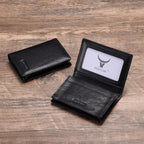 Leather Business Card Case Holder for Men & Women, Italian Calfskin