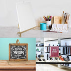U.S. Art Supply 20" Natural Wood Tabletop Easel (2 Pack) - Adjustable A-Frame Canvas Stand for Painting Party & Signs - Table Top Easel for Painting, Canvas Holder, Crafts, Photos, Pictures