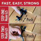 Grip Clip Roof Clips, Safe for Heat Tape, Electric Cable & Roof Heat Cable Installation, Prevents Roof Damage, Easy Nail-Free Outdoor Cable Clips, Your Ultimate Cable Clip (.625-25 Pack)