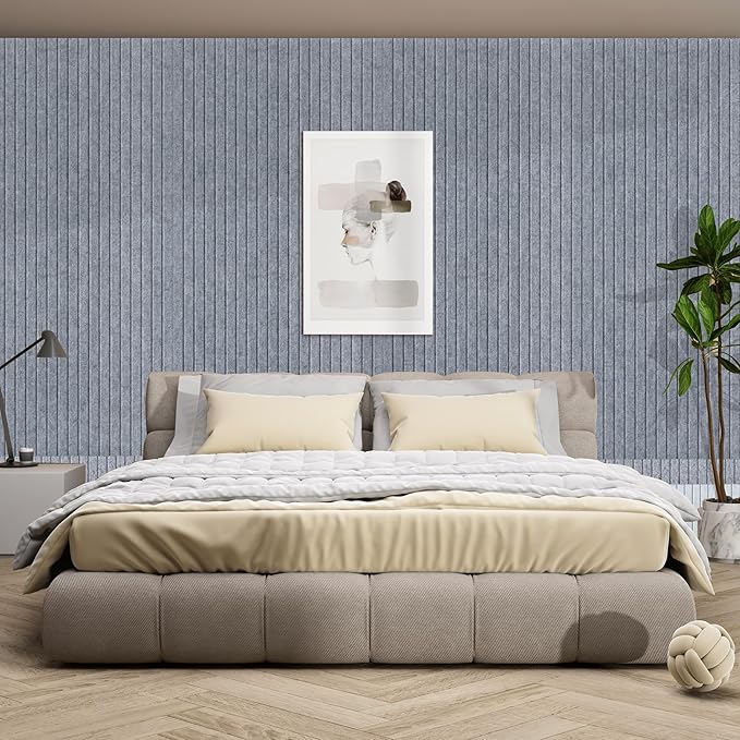 10 Pack Large Acoustic Panels,48 x 24 x 0.4 Inch Sound Proof Foam Panels for Walls，Premium Noise Dampening Panels,Sound Panels for Media Room, Office and Studio,African Gray