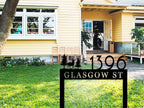 Personalized Metal Address Sign with Stakes, Custom House Number Sign for Yard, Metal Address Stake Sign, Outdoor Garden Address Sign, Custom Number Sign for Home, Unique Garden Gift