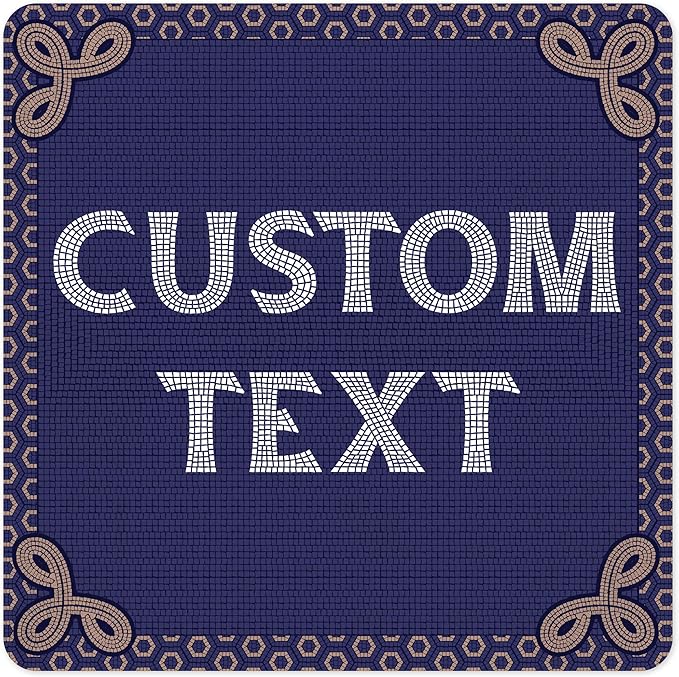 Custom Sign, Custom Street Sign, 11 Font Colors, 13 Font Styles, 4 Hole Options, 22 Sizes, 30x30 Inches, Rust Free DiBound, Fade Resistant, Made in USA by My Sign Center (Fauxsaic 1)