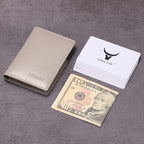 Leather Business Card Case Holder for Men & Women, Italian Calfskin