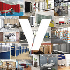 Versare Workstation Partition | Portable Wall Divider | Modern Office Cubicle | Free Standing Privacy Screen | Flexible Work Space | 99" x 70" Natural Maple Wood Grain Panels No Window