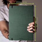 Dingbats* - Wildlife Squared Extra Large A4 Notebook - PU Leather Hardcover Journal for Work, Writing - Pocket, Elastic Closure, Pen Holder, Bookmark
