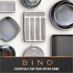 BINO | Plastic Storage Bins, X-Large - 2 Pack, Clear | THE SOHO COLLECTION | Pantry Organizers and Storage Containers Fridge Organizer Bins Kitchen Cabinet Organizer Medicine Cabinet Organizer Bin
