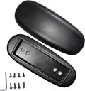 MySit Office Chair Armrest Replacement Arm Pads Universal 4" or 5.5" Mounting Hole (Set of 2) Black