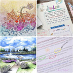 Attom Tech Art [24 Colors] 05 Micro, Fineliner Pen Set Ink, Fine Point Pen,Multi-liner, Sketching, Anime,Artist Illustrating/Technical Drawing, Office Documents…