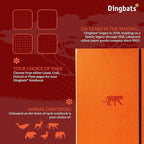 Dingbats* Wildlife Dotted Extra Large A4 Writing Journal Notebook - PU Leather Hardcover - Ideal for Work, Office - Pocket, Elastic Closure, Bookmark