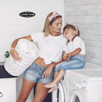 Laundry Room Door Sign for Business and Home，Self-adhesive Waterproof Cute Laundry Room Door Sticker Decals for House, Apartment, Hotel Laundromat Decor（Black）