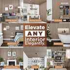 Avana Modern Acoustic Wood Wall Panels – 47.2 X 12.6 Inch White Oak Acoustic Panels 2 PCs – Wall Panels For Interior Wall Decor For Homes, Offices, Studios – Sturdy And Durable Wood Panels For Wall