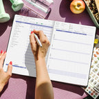 Clever Fox Fitness & Food Journal PRO – Daily Workout & Meal Planner for Women & Men – Exercise & Weight Loss Diary Notebook, 7.3x10.4” (Black)