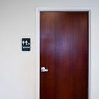 Men's/Women's Restroom Sign for Handicap Accessible Restroom ADA-Compliant Bathroom Door Sign, Made in USA, Pack of 3