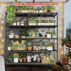 REIBII 45.8''W Steel Wire Shelving Unit, 5 Tier Adjustable Metal Storage Shelves for Kitchen Pantry Office Wire Rack Metal Shelving Unit for College Dorm School, 45.8" W x 71" H x 17.2" D 2PCS