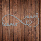 Personalized Valentines Metal Wall Sign, Custom Infinity Heart Love Couple Name Sign, Valentine's Wedding Gifts for Couples, Metal Engagement Sign, Home DecoratioN, Gift for Anniversary