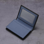 Leather Business Card Case Holder for Men & Women, Italian Calfskin