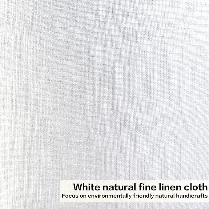GO&SO Large White Texture Lamp Shades Set of 2,Drum Lampshades Replacemnt for Table Lamps Floor Lamps-14"Top × 16" Bottom × 11" High(Spider),Required Assembly-Modern Floor Lamp for Living Room
