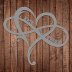 Personalized Valentines Metal Wall Sign, Custom Infinity Heart Love Couple Name Sign, Valentine's Wedding Gifts for Couples, Metal Engagement Sign, Home Decoration, Gift for Anniversary