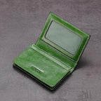 Leather Business Card Case Holder for Men & Women, Italian Calfskin
