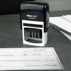 MaxMark Dater 4000 Self Inking Date Stamp - Blue
