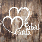Personalized Valentines Metal Wall Sign, Custom Infinity Heart Love Couple Name Sign, Valentine's Wedding Gifts for Couples, Metal Engagement Sign, Home Decoration, Gift for Anniversary