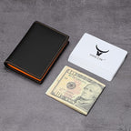 Leather Business Card Case Holder for Men & Women, Italian Calfskin