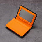 Leather Business Card Case Holder for Men & Women, Italian Calfskin