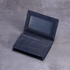 Leather Business Card Case Holder for Men & Women, Italian Calfskin
