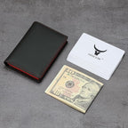 Leather Business Card Case Holder for Men & Women, Italian Calfskin