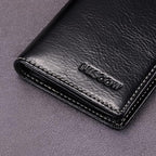 Leather Business Card Case Holder for Men & Women, Italian Calfskin