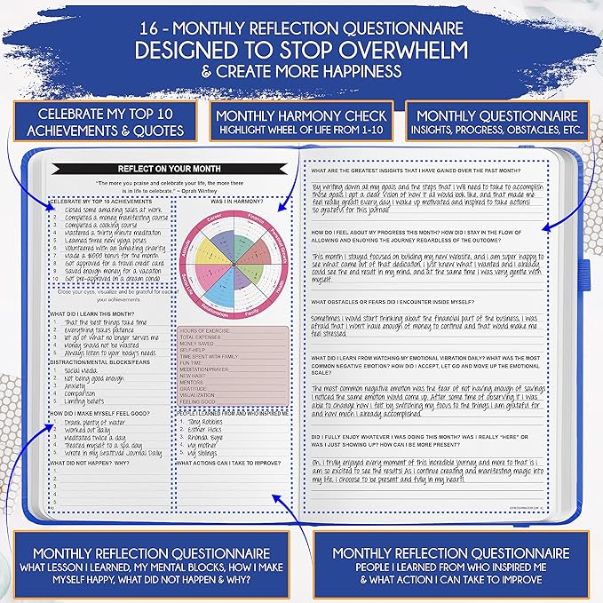 2025-2026 Planner Weekly and Monthly | 16-Month Life Planner to Increase Focus & Productivity | Reduce Overwhelm & Achieve Your Biggest Goals | Include Gift Box & Stickers | Sep 2025-Dec 2026