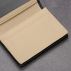 Leather Business Card Case Holder for Men & Women, Italian Calfskin