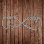 Personalized Valentines Day Metal Wall Sign, Custom Infinity Heart Love Couple Name Sign, Valentine Day Couple Gift, Metal Engagement Sign, Wedding Gift For Husband and Wife, Home Decoration