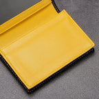 Leather Business Card Case Holder for Men & Women, Italian Calfskin