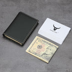 Leather Business Card Case Holder for Men & Women, Italian Calfskin